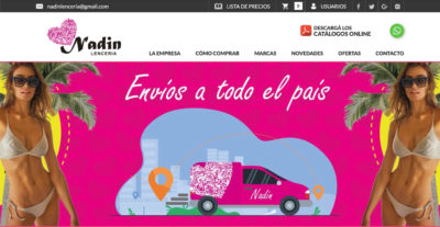 Nadin lencería discount lista de precios