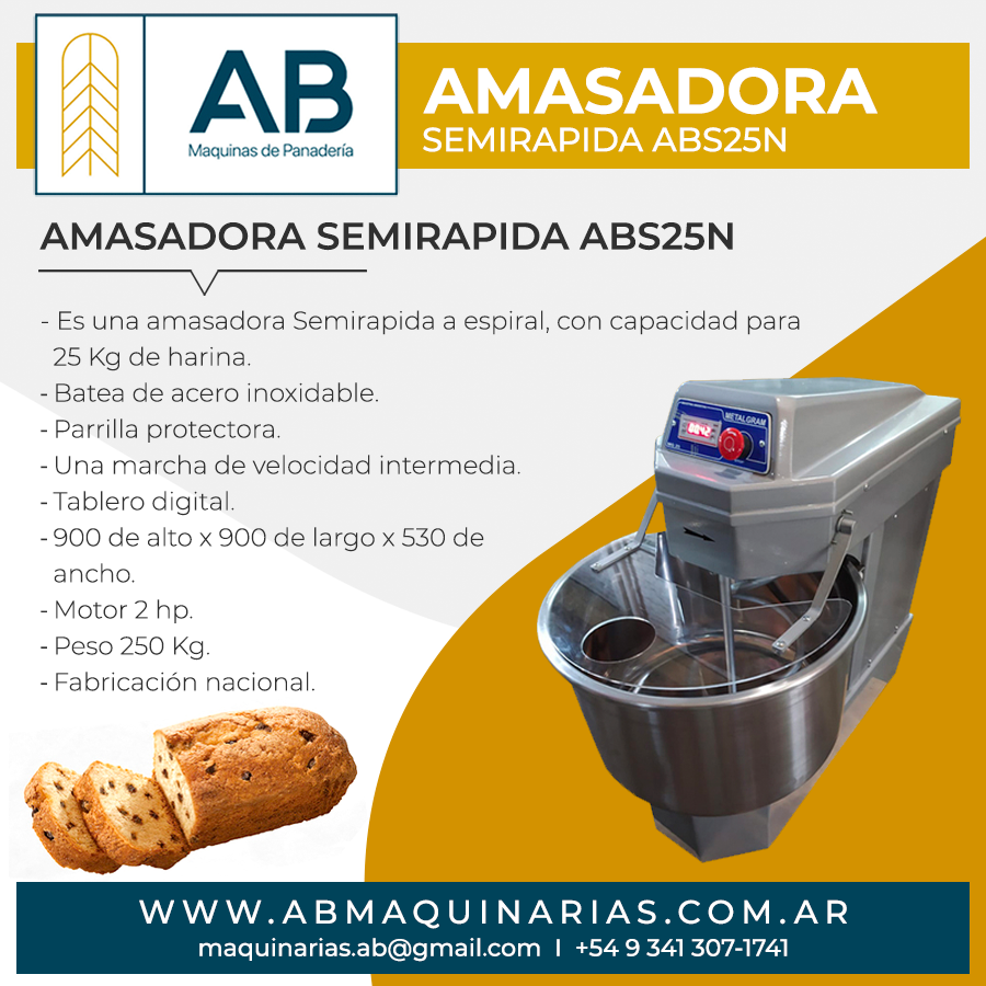 Amasadora Semirapida ABS25N