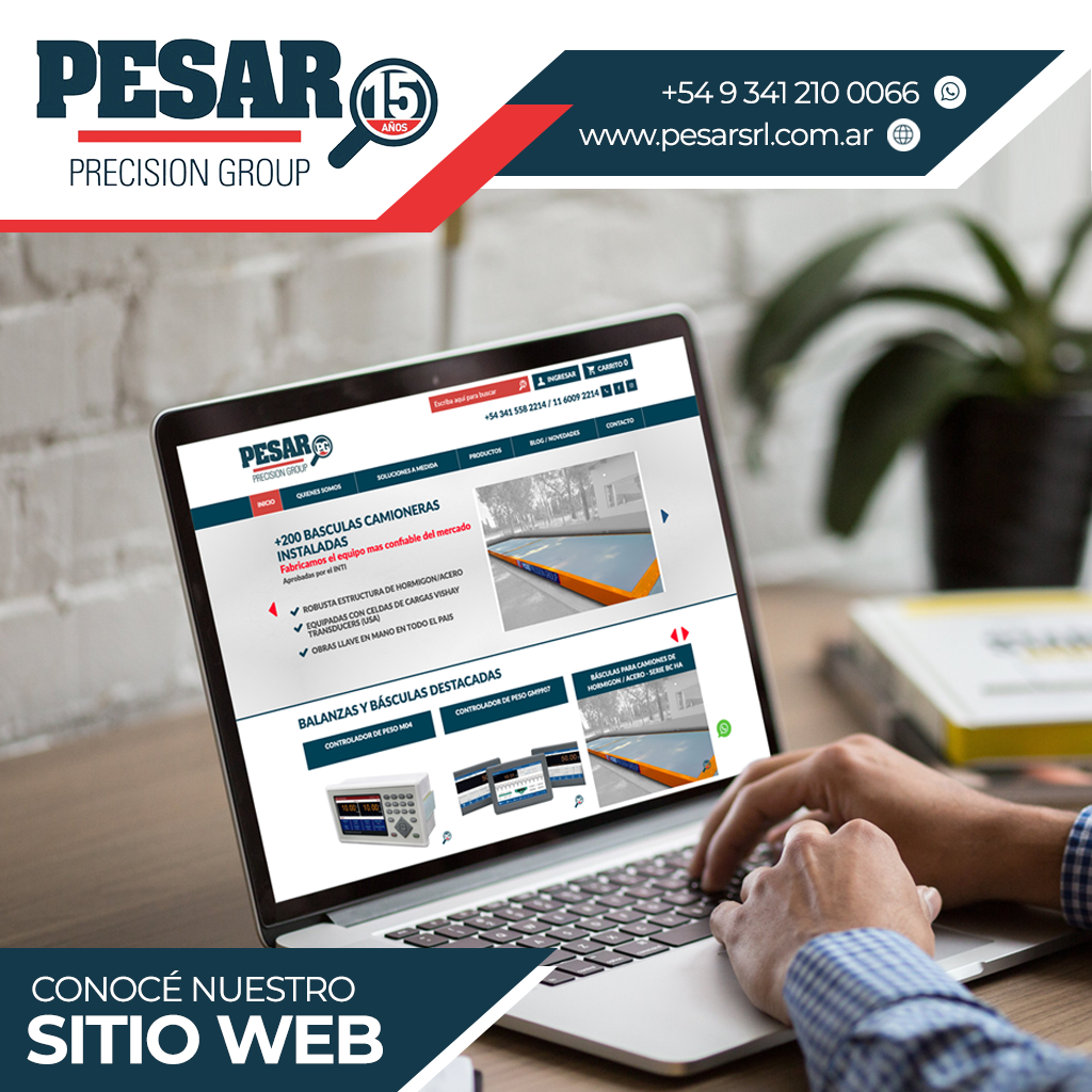 Te invitamos a conocer el nuevo sitio web de PESAR PRECISION GROUP S.R.L.