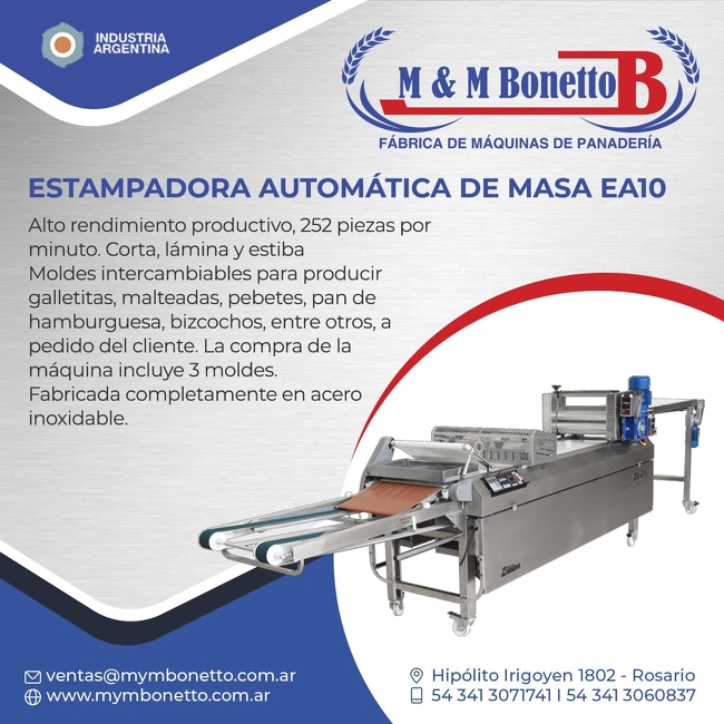 Estampadora automática de masa