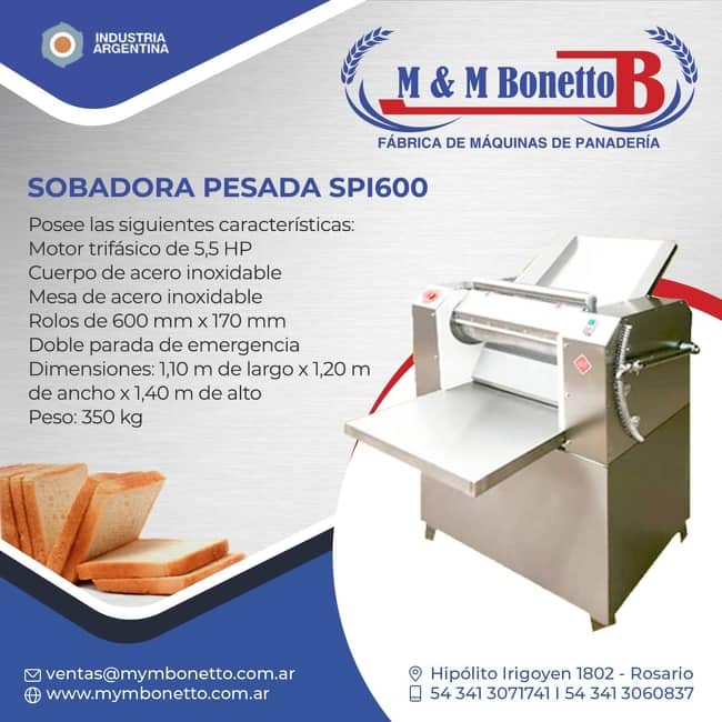 Nueva Sobadora pesada SPI600