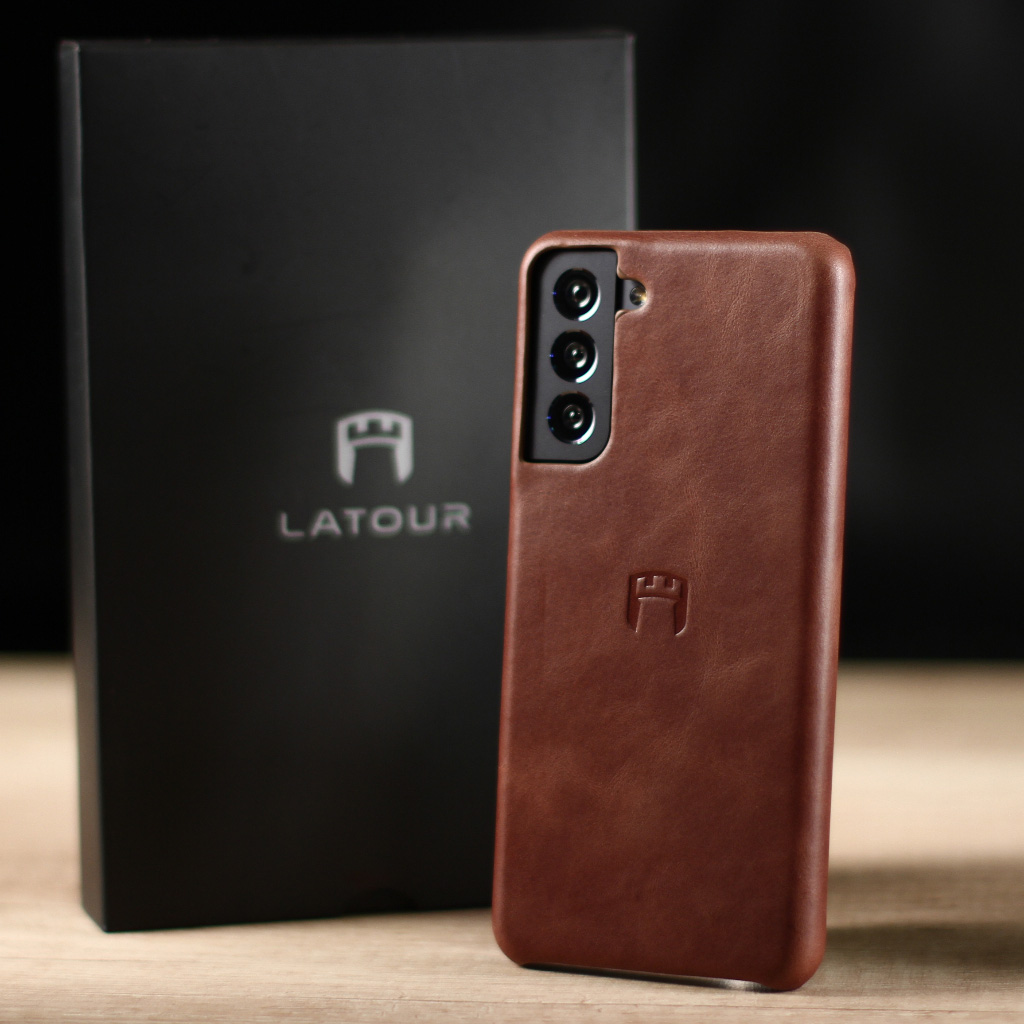 Fundas para celulares de cuero de la familia Latour