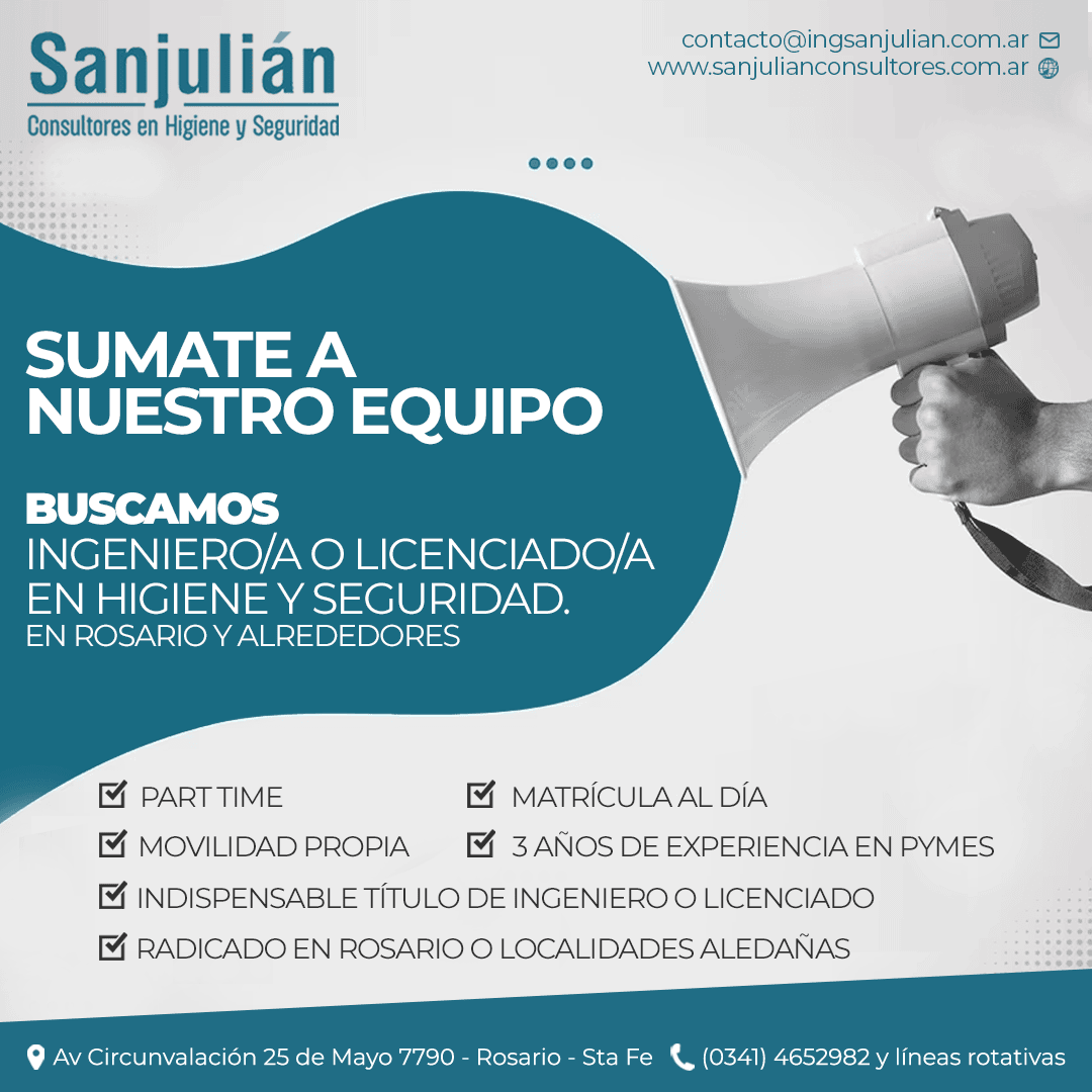 Sumate a nuestro equipo – SANJULIÁN CONSULTORES S.R.L.