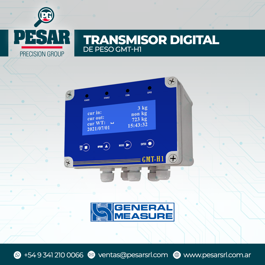 Transmisor Digital de Peso GMT-H1: Innovación y Precisión en Automatización Industrial