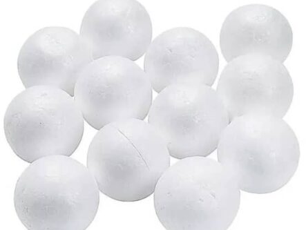 esferas de telgopor de distintos tamanos para artistica, manualidades y cotillon en merceria del litoral, merceria mayorista rosario