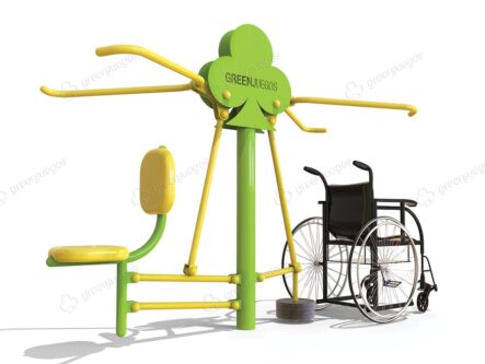 equipamiento para la tercera edad instalado en espacio publico con gimnasios a cielo abierto para ejercicio y recreacion
