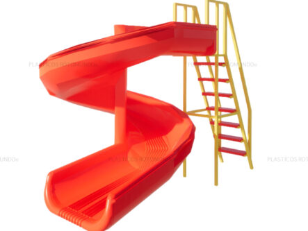 piezas plasticas para toboganes fabricadas por plasticos rotomundo con proteccion UV y alta resistencia para uso exterior
