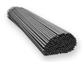 Electrodo para soldadura industrial utilizado en procesos de soldadura por arco para unir estructuras metalicas con alta resistencia y durabilidad