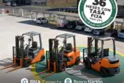 Autoelevadores Toyota con financiación del Banco Nación: oportunidad para modernizar. Fotografía editorial relacionada con autoelevadores Toyota financiación Banco Nación. publicad