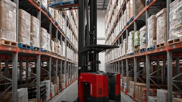 El Raymond 7730 Reach Truck optimiza depósitos con pasillos angostos y gran altura. Imagen destacada sobre Raymond 7730 Reach Truck. publicada en Noticias Web