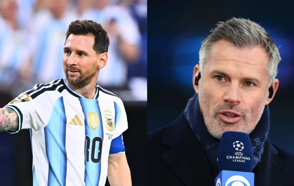 Jamie Carragher analizó cómo frenar a Messi antes del duelo entre Argentina. Fotografía editorial relacionada con Jamie Carragher sobre Messi. publicada en Noticias Web