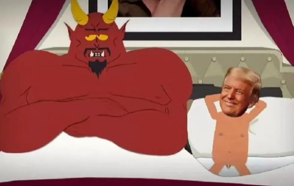 South Park provoca a la Casa Blanca con un Trump recreado por inteligencia artificial. Fotografía editorial relacionada con South Park Trump inteligencia artificial. publicada en N