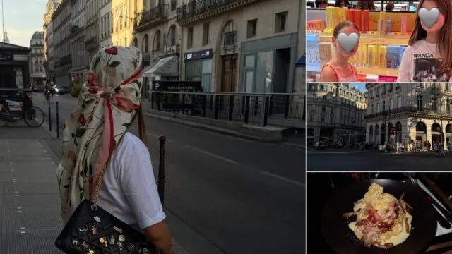 Wanda Nara disfruta París con sus hijos en un viaje familiar lleno de recuerdos. Fotografía editorial relacionada con Wanda Nara vacaciones París. publicada en Noticias Web