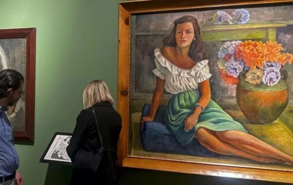 Diego Rivera en Roma: la muestra mexicana ya superó 17.000 visitantes. Fotografía editorial relacionada con Diego Rivera Roma. publicada en Noticias Web