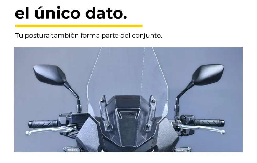 Altura del parabrisas de moto: cómo elegir según postura y montaje. Imagen destacada sobre altura del parabrisas de moto. publicada en Noticias Web