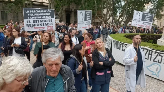 Amsafé Rosario reclamó justicia por Nancy Godoy y mejoras en Educación. Imagen destacada sobre justicia por Nancy Godoy. publicada en Noticias Web