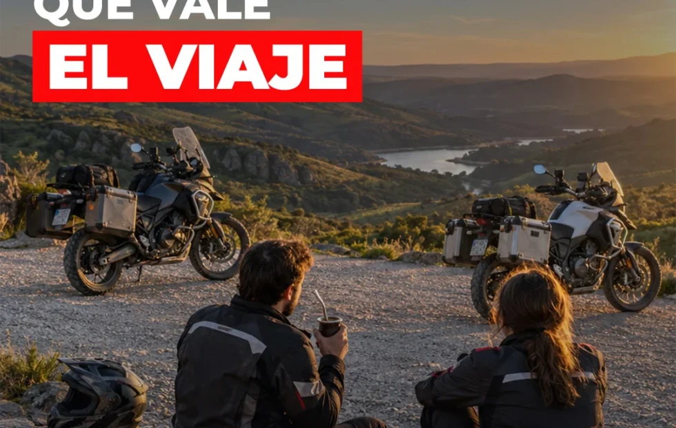 Cómo compartir paradas útiles para viajar en moto. Fotografía editorial relacionada con paradas para viajar en moto. publicada en Noticias Web