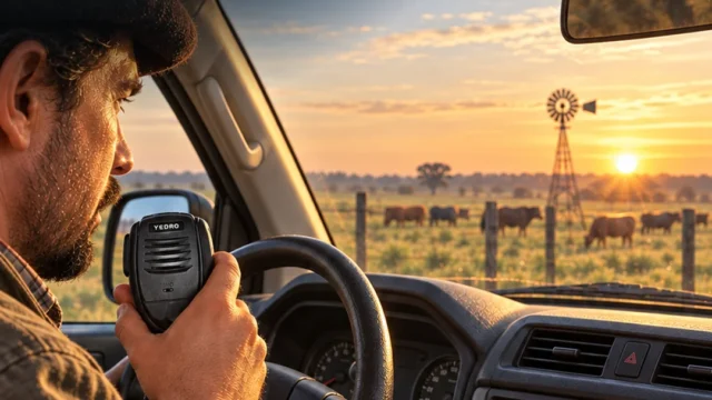 Cómo organizar los canales de radio en un establecimiento rural. Fotografía editorial relacionada con canales de radio en el campo. publicada en Noticias Web