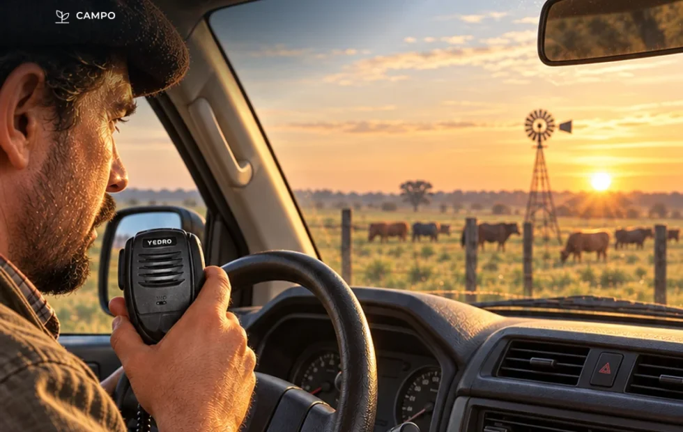 Cómo organizar los canales de radio en un establecimiento rural. Fotografía editorial relacionada con canales de radio en el campo. publicada en Noticias Web
