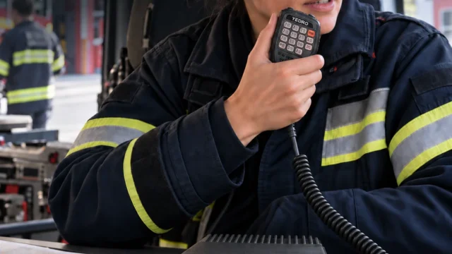 Cómo revisar la radio durante el cambio de guardia en un cuartel. Fotografía editorial relacionada con revisión de la radio. publicada en Noticias Web