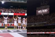Fútbol femenino: récord de 49.405 personas en el clásico paulista. Fotografía editorial relacionada con récord fútbol femenino Brasil. publicada en Noticias Web