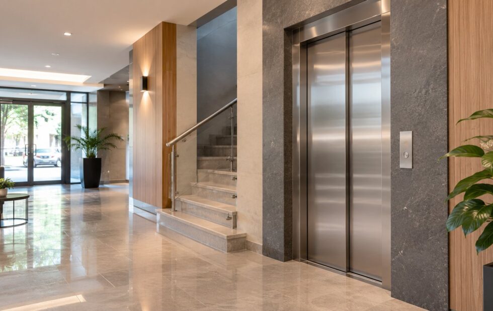 Instalación de ascensores: claves para planificar un edificio. Imagen destacada sobre instalación de ascensores. publicada en Noticias Web