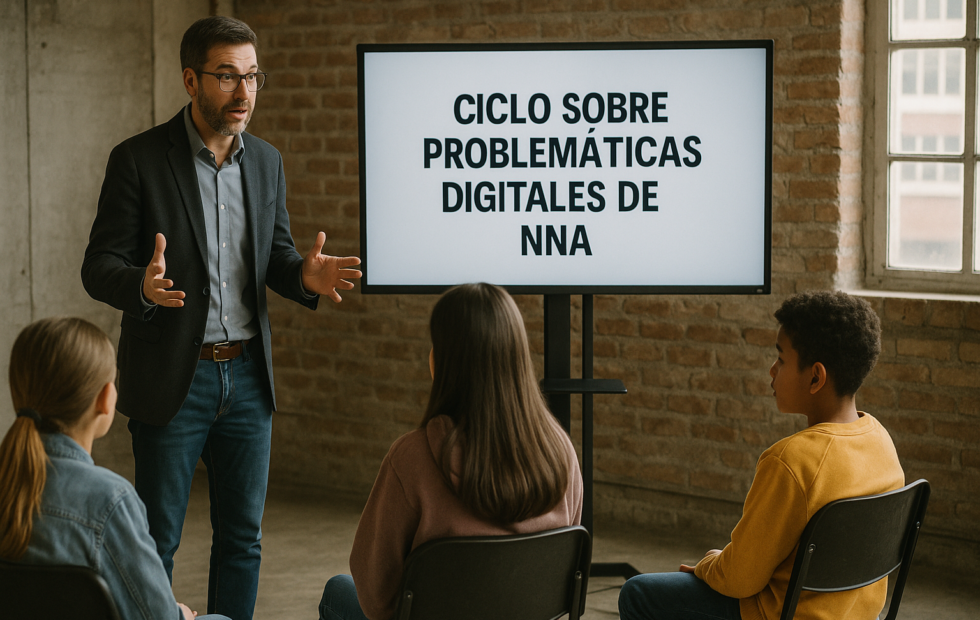 Imagen ilustrativa generada con IA: Microjuris presenta un ciclo sobre problemáticas digitales de NNA