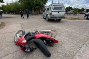Murió una nena de 8 años tras un choque en moto en Maipú. Fotografía editorial relacionada con accidente en Maipú. publicada en Noticias Web