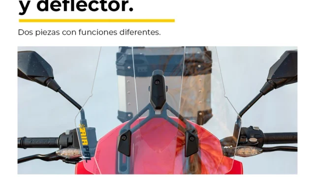 Parabrisas y deflector de moto: diferencias y compatibilidad. Imagen destacada sobre deflector de moto. publicada en Noticias Web