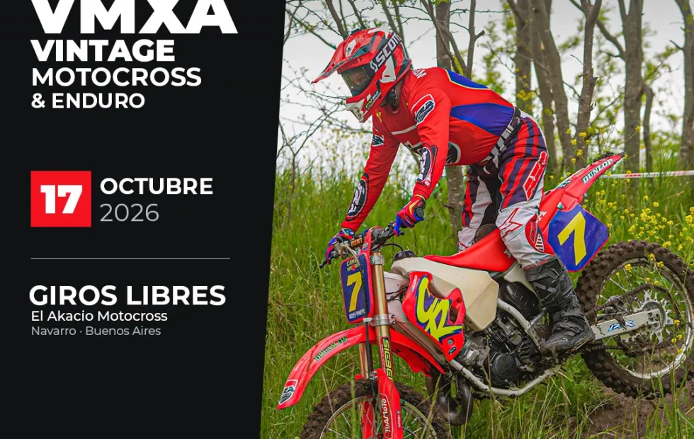 VMXA Navarro 2026 reunió motocross y enduro vintage en Buenos Aires. Imagen destacada sobre VMXA Navarro 2026. publicada en Noticias Web