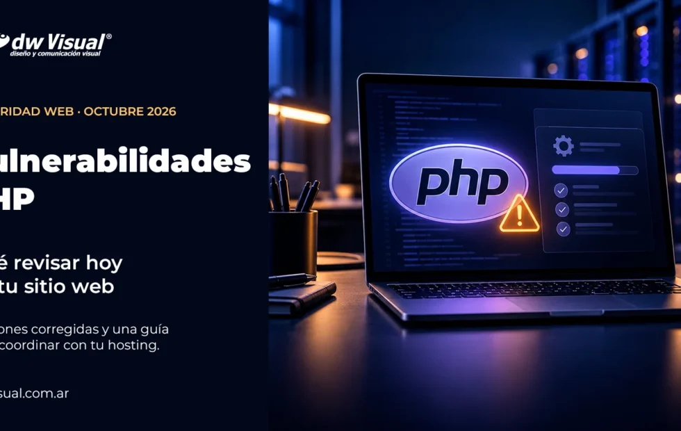 Vulnerabilidades críticas de PHP: qué deben revisar las empresas. Imagen destacada sobre vulnerabilidades críticas de PHP. publicada en Noticias Web